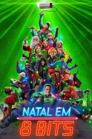 Pôster de Natal Em 8 Bits