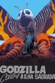 Póster de Godzilla Contra a Ilha Sagrada