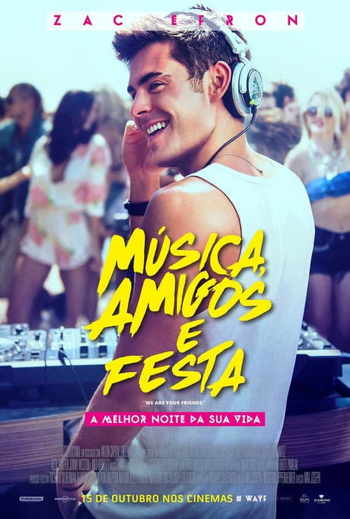 Póster de Música, Amigos y Fiesta