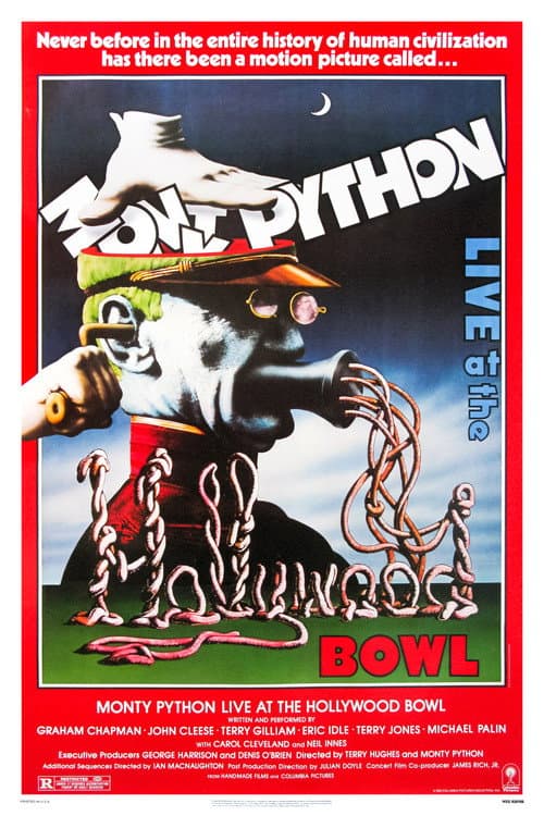 Póster de Monty Python Show en el Hollywood Bowl