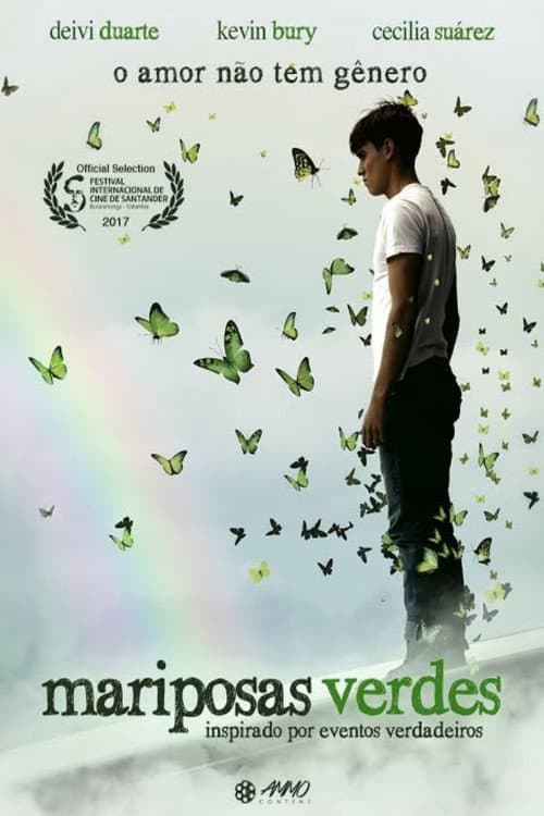 Póster de Mariposas Verdes