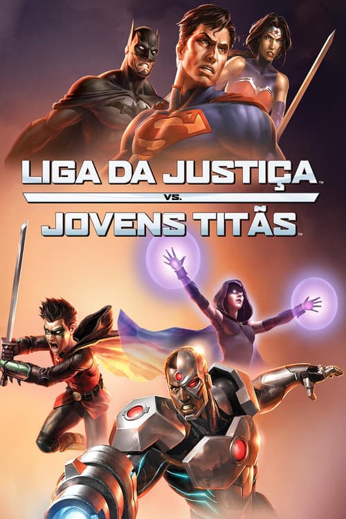 Affiche de La Ligue des justiciers vs les Teen Titans