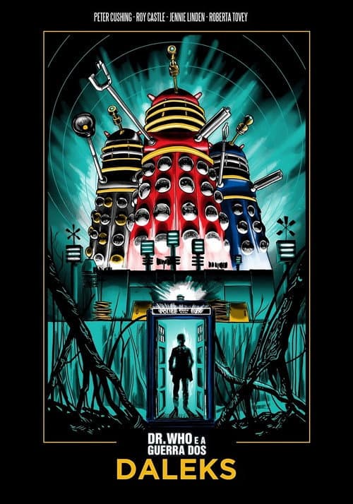 Póster de Dr. Who y los Daleks